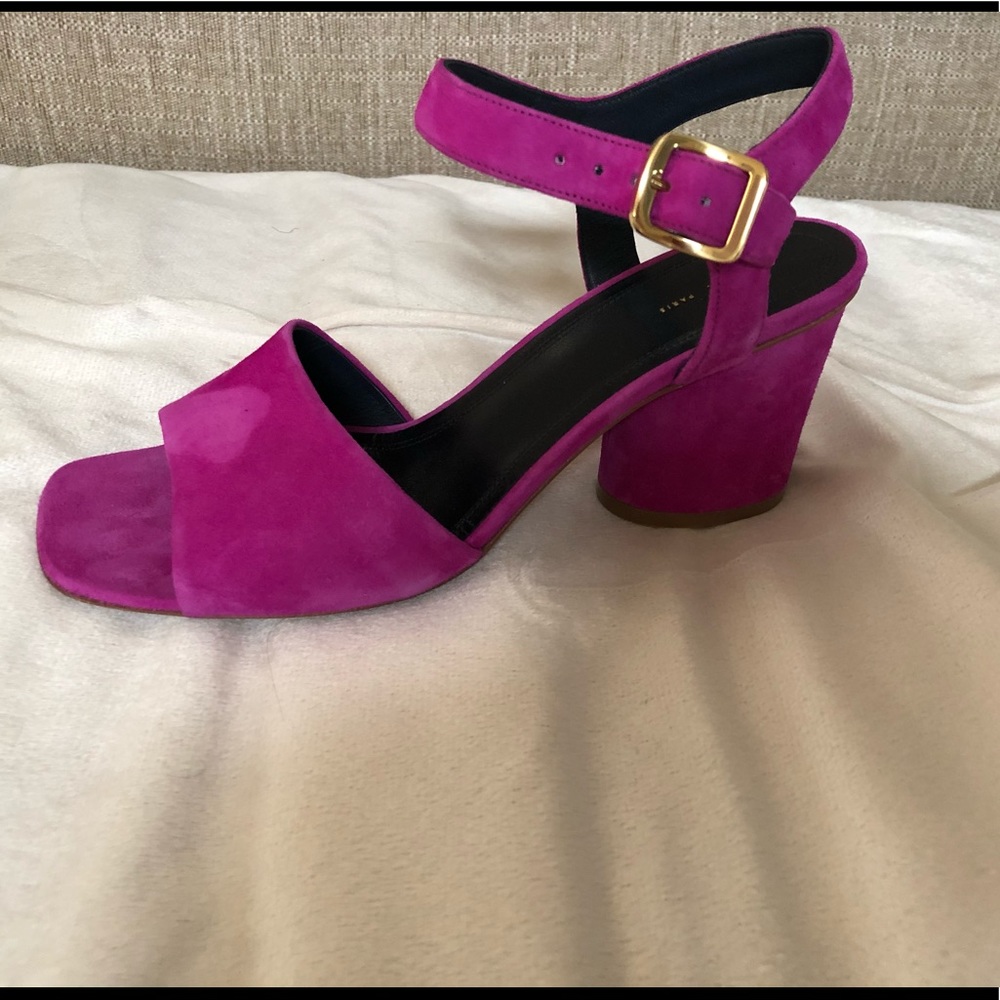 •   Celine Suede Sandals